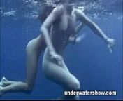 Three girls swimming nude in the sea from reallola masha anya nude