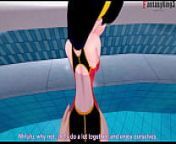 Violet Parr inside the pool POV | The Incredibles | Short (watch the full version on RED and extra scenes on premium) from pixar