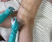 Nurse cleans my cock until cum pours off my cock from wosh room xxx