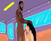 King Nasir BBC vsBig booty latina Queen Rogue in Bang Bus hentai cartoon parody from king nasir porn vs mia khalifa