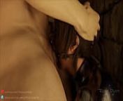 Lara croft in bondage is taken for a hard deepthroat (TheRopeDude) from lara croft feet