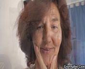 Clothed 70 years old granny rides young dick from japanese granny 60