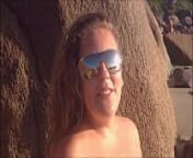 Kellenzinha visita a paradisiaca praia de nudismo da galheta em santa catarina from ni 233 nude