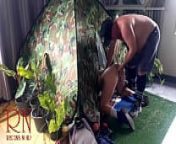 Sex in camp. A stranger fucks a nudist lady in her pussy in a camping in nature. 4 from image ru nudist familiar