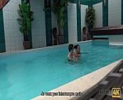 HUNT4K. Aventuras sexuales en una piscina privada from pool cuckold