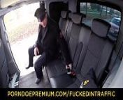 VIP SEX VAULT - Gorgeous blonde Karina Grand fucks mature driver from taxi karina
