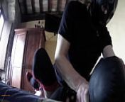 Laura on Heels amateur 2021 on stocking and red high heels tied up and roughly fucked on the bed from lee da hee