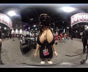 Sarah Arabic body tour at EXXXotica NJ 2021 in 360 degree VR from a grad movies