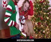Hot Teen StepSisters Britney Light And Mazzy Grace Threesome With StepBrother After Getting His Dick In A Box On Christmas Morning from boxing on girl