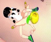 VIDEL AND ERASA BEST FRIENDS SCISSORING AFTER SCHOOL - DRAGON BALL from candy camille