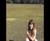 Subtitled Japanese public nudity peeing and then soccer game from lezero family games nudist