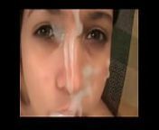 mega facials from girl covered in cum