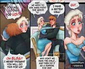 Frozen part #1 -Cunning Boyfriend Tricked Wife's and Fucked her in the Ass | Anal Creampie from brother and sister sex comics