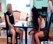 Gfs kiss and lick pussy in a public cafe from tribbing lesbian long video