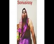 Hot sissy boy in saree from tamil saree shemale