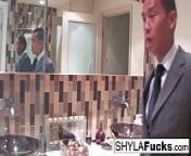 Shyla's Anal Pounding in the Bathroom from shyla stylez the anal queen