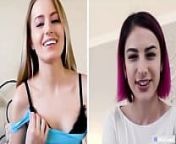 Kristen & Scarlett Enjoy Webcam Sex Before Their Wedding Day from bubbles wedding