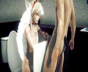 Yaoi Femboy - Sexy Foxboy Having sex in a public toilet - Sissy crossdress Japanese Asian Manga Anime FilmGame Porn Gay from gay toilet slave manga