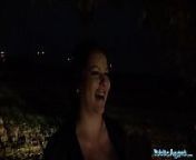 Public Agent Busty Hungarian minx night time public suck and fuck from night agent