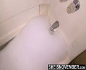 HD My Naked Hot Bubble Bath, Cleaning My Cute Dirty Big Butt Closeup, Petite Busty Girl Sheisnovember Shaved Pussy Wash With Soapy Water, Large Nipples And Big Tits Dangling Fetish, After Taking Off Stinky Panties Off Her Booty on Msnovember from zenci sx