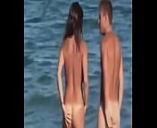 Amateurbeachspy.com - Nudist busty hot babe exposed by hidden cam from sunny leone beach naked nude