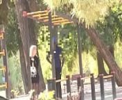 &quot;Hey, wanna fuck me?&quot; Blonde teen gives her pussy away at the park from park fake nude and