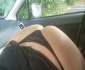 Public Feeding of my white whore from whore in car