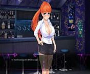Give an Imp a chance [Femdom Hentai game PornPlay] Ep.7 my redhead coworker tease my groin with her foot in a public bar from 红绿灯调教