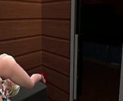 Sex with love, Spanking, fucking and threesome from sims 4 spank