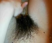 Hairy Bush Compilation with Huge clitoris from hairy girl with huge bush quick smoking