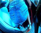 I clean the car normally without panties by myself.Mala dvojka from voyeur cleaning