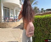 Crazy girl pee on a public beach right on her pants! from teen panty hose