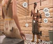 Lunchbreak pt. 1 - Blackman Fuck his boss's Wife in a barn outside from 3d mom son comic