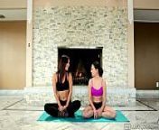 Aidra Fox and Shyla Jennings - Hot Yoga from lisa’s growing journey