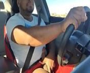 @ScottieCoxx strokes his BBC while driving from african gay solo