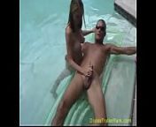 Naked step-dad and step-daughter take a swim from naked family sex