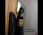 indian babe lily in traditional sari playing with big boobs from indian big boob sex amateur