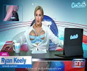 Camsoda - Big Tits MILF Ryan Keely Has Strong Orgasm While Reading The News from 13 ryan female news