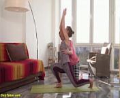 mom gets deep fucked by yoga instructor from sexy young yoga