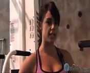 Kaitlyn (Celeste Bonin) Workout Video from leg workout