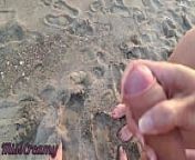 French Milf Blowjob Amateur on Nude Beach public to stranger with Cumshot 02 - MissCreamy from logsoku com nude 02
