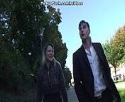 Outdoor sex scene with a blonde from womrn sex with a