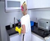 MAMACITAZ - #Karla Rivera - Blonde Latina Maid Smashed Hard At Work from cleaning work