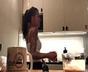 Perfect Pokies on the Kitchen Cam, Braless Sylvia and her Amazing Nipples from pokies candid