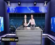ChannelSkeet Breaking News - Male News Anchor FreeUse Bangs His Redhead Colleague & 18yo Protester from 500ujole news anchor sexy n