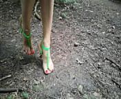 Barefoot in the woods @Barefoot.sheikha from sandal wood queen ramya xxxnjabi xxx