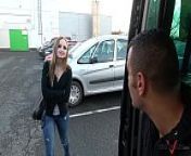 Takevan Shy blonde sales woman love Wendy Moon's tits & come fuck to driving van from moon shy