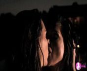 Sandra Shine and Eve Angel by the pool in the moonlight- Viv Thomas HD from sandra orlow nude in pool
