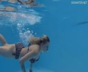 Cute blonde Finnish pornstar Mimi Cica underwater from ssenjaa finnish