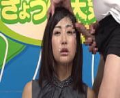 News Announcer BUKKAKE, Japanese, censored, second girl from tv bukkake